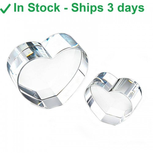 K9 crystal heart blank for engraving