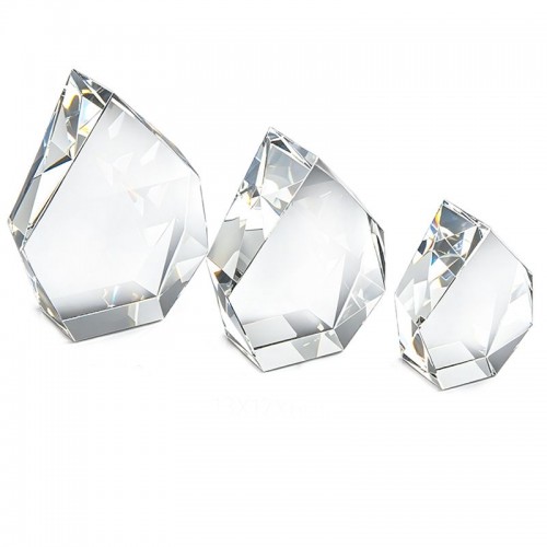 Crystal iceberg blank for award trophies