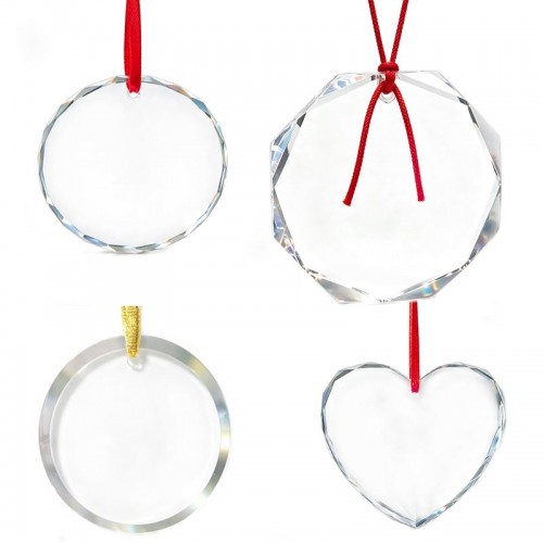 Hanging crystal ornament blank wholesale