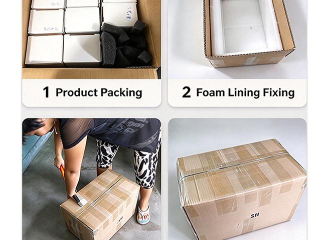 Double-wall export cartons for crystal blanks