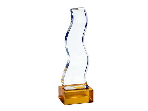 Custom crystal memorial awards project
