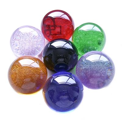 colored crystal balls