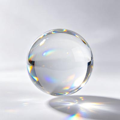 plain smooth crystal spheres