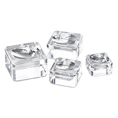 Clear K9 crystal block bases